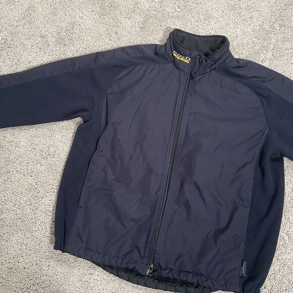 Polo Sport Ralph Lauren Polyester Mens Sz XL Fleece Lined Black Zip Coat Jacket - Picture 3 of 12